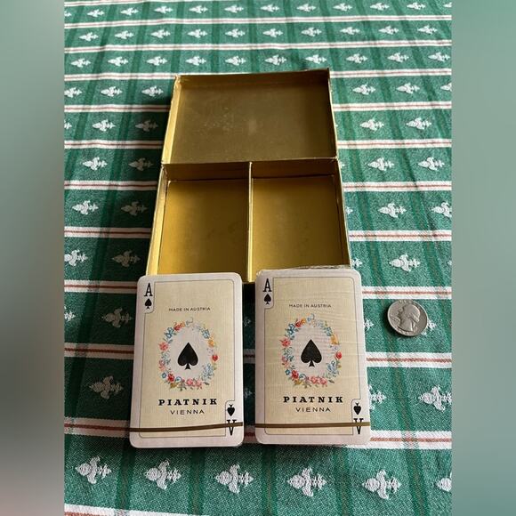 Vintage Austrian Piatnik Wien Gin Rummy Cards in Original Cellophane Packaging - Picture 4 of 7